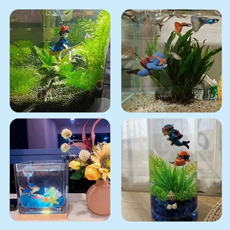 Fish Tank Decorations Aquarium Accessories Floating Diver Aquarium Ornaments Small Floating Ball Aquarium Accessories