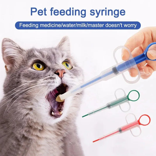 1PC Pet Propulsive Silicone Drug Feeder Tablet Liquid Comfortable Dog And Cat Universal Safe, Easy To Clean And Use Repeatedly